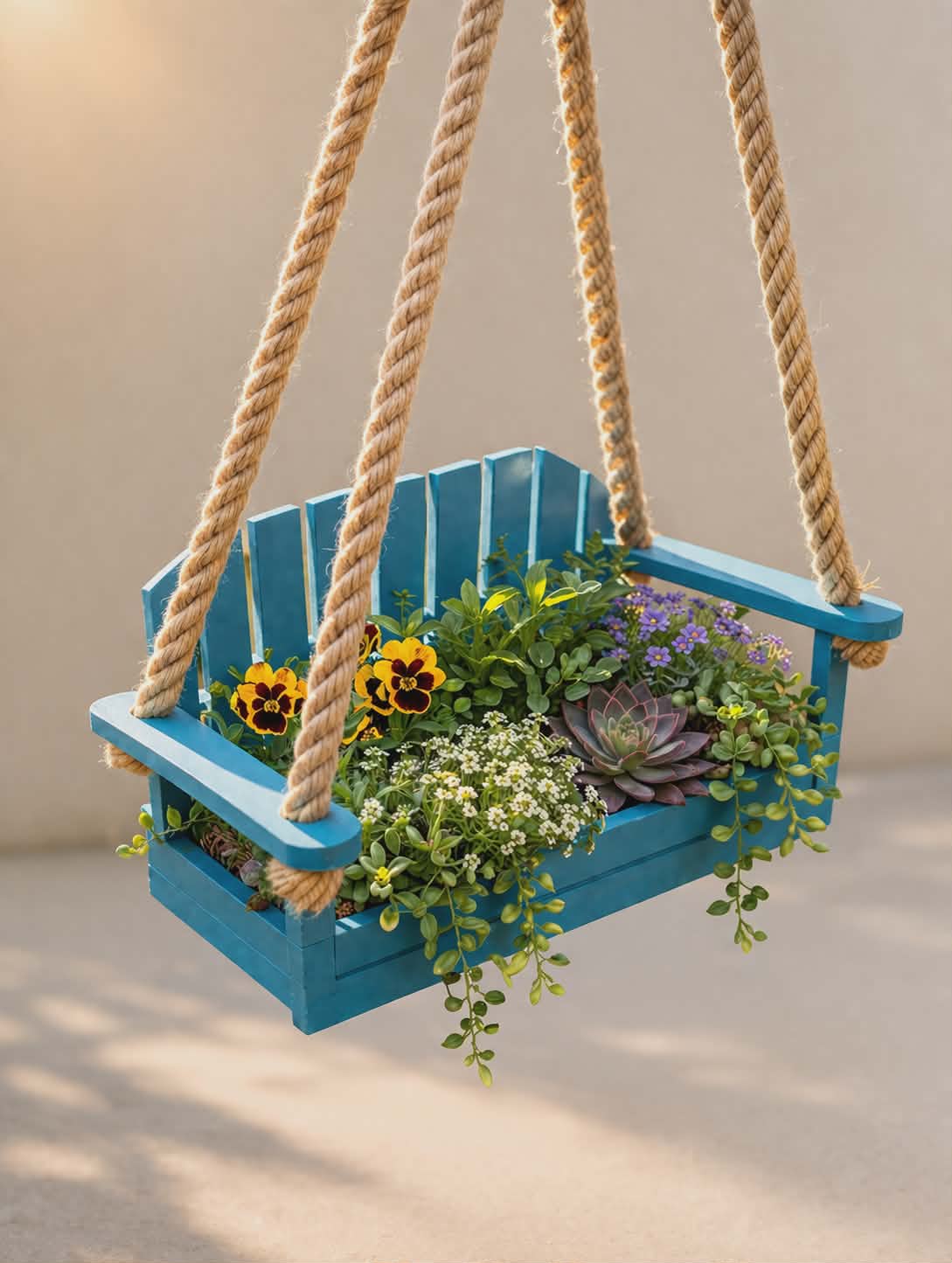 Miniatura 1 do modelo 3D Hanging Swing Planter, Feeder, Reptile Ledge