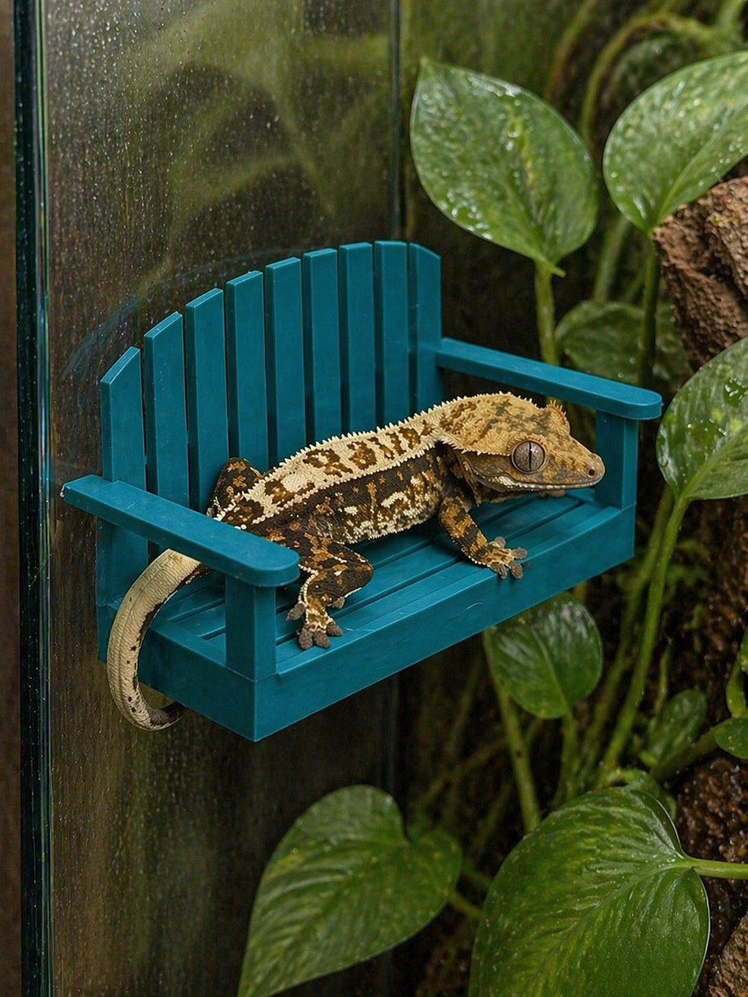 Miniatura 3 do modelo 3D Hanging Swing Planter, Feeder, Reptile Ledge