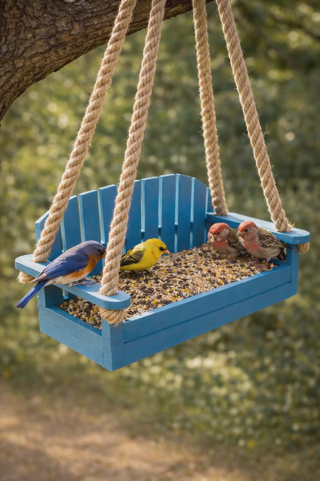 Miniatura 4 do modelo 3D Hanging Swing Planter, Feeder, Reptile Ledge