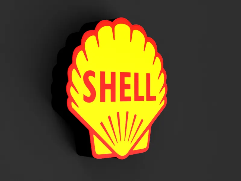 Shell Lightbox 1955 Logo