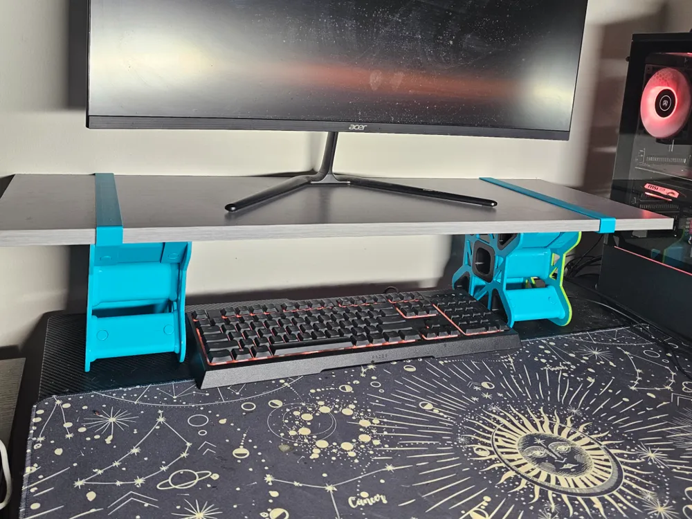 MODULAR MONITOR DISPLAY STAND (SWELF) - Free 3D Print Model - MakerWorld