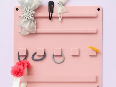 Headband & Hair Clip Holder for Cabinet Doors