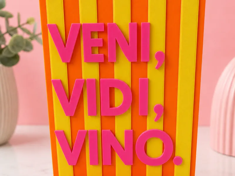 Veni Vidi Vino - Decoratietegel
