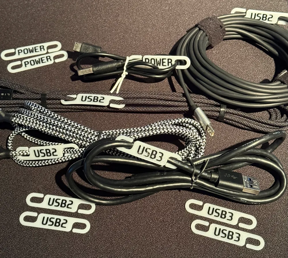 Easy Cable Management (Cable Label) by DarkK3y MakerWorld: Download ...
