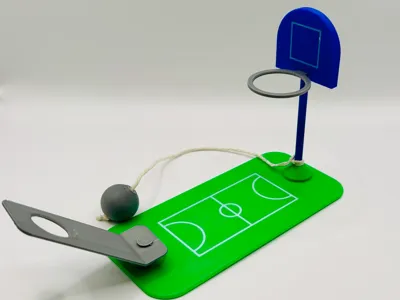 Mini Basketball desk toy - ball and hoop!