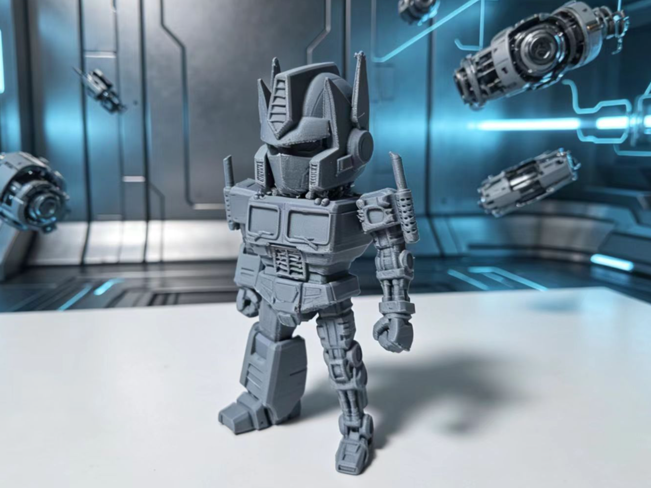 Transformers-Chibi Optimus Prime Exposed Skeleton