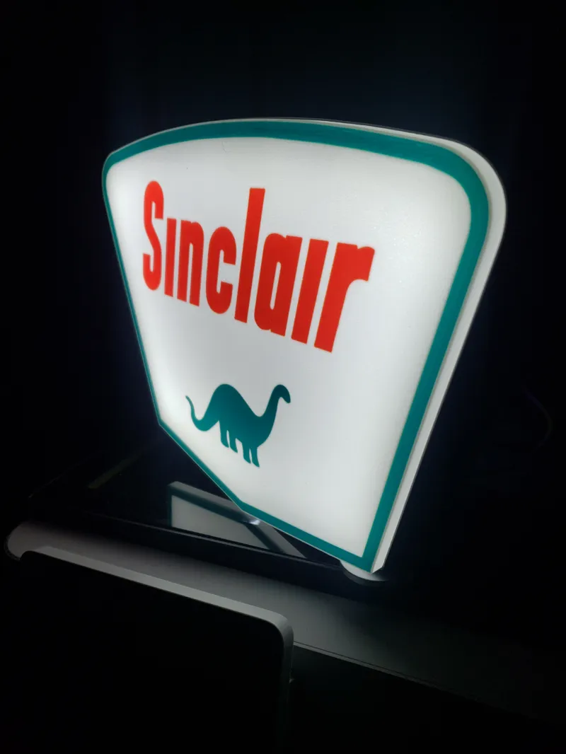 Sinclair Gas Sign Lightbox