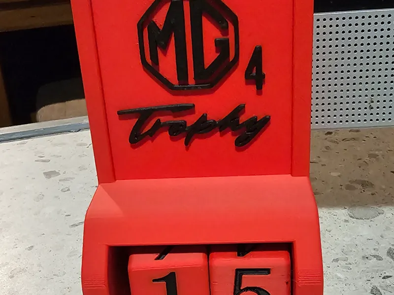 MG4 Trophy calendar