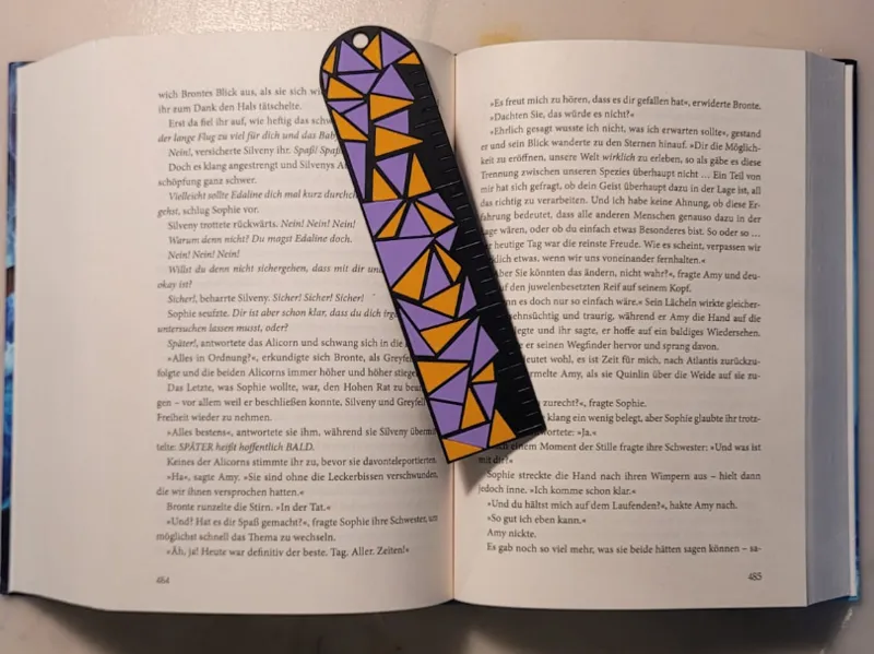 Bookmark with Lines (Customizable)