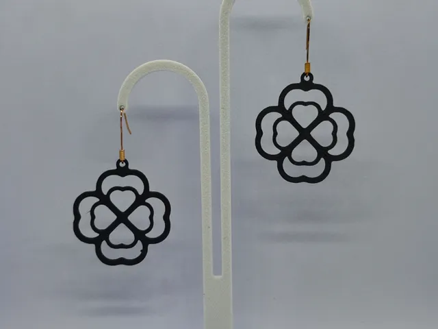 Aretes Flor de Corazón