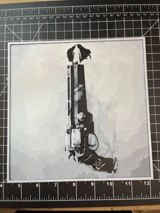 HueForge - Ace of Spade w/Cayde 6 silhouette