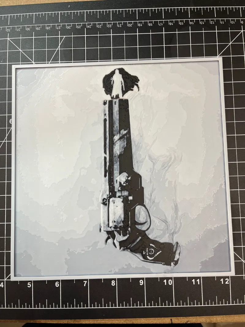 HueForge - Ace of Spade w/Cayde 6 silhouette