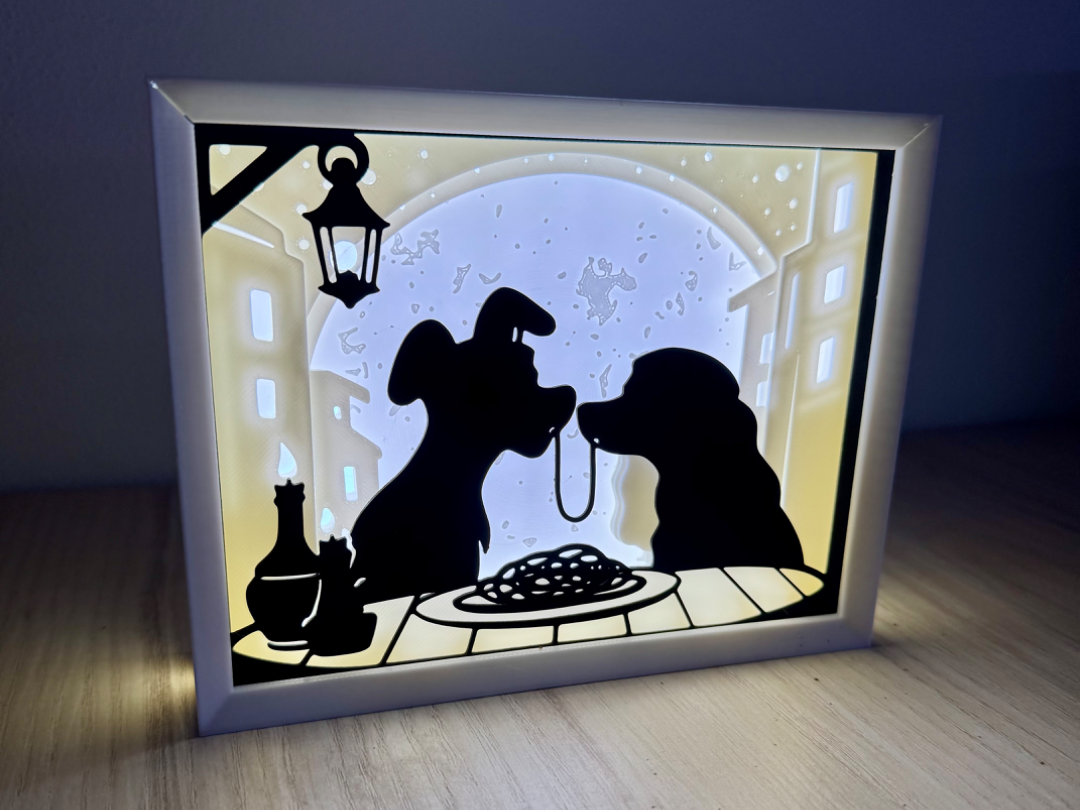Light Box love dog