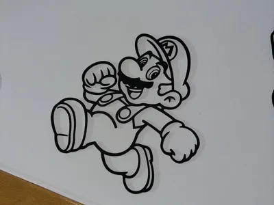 super mario wall art