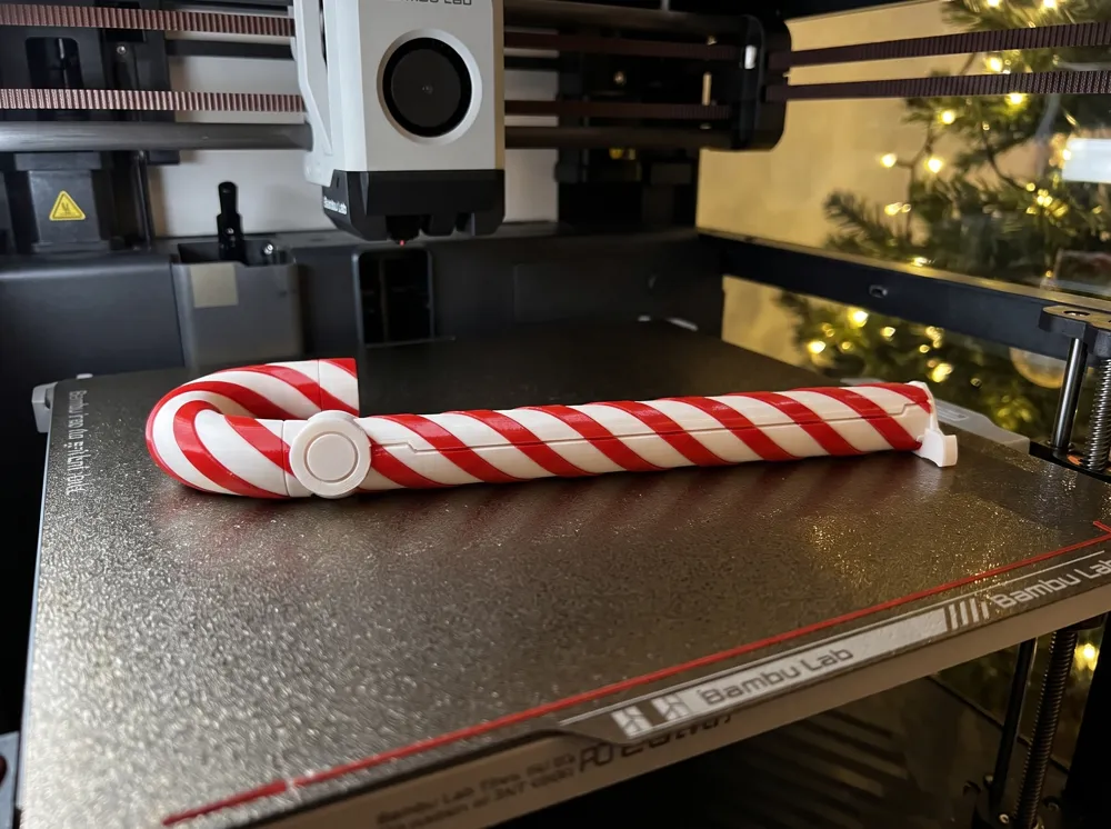 Candy Cane Bag Clip – Print-in-Place - Free 3D Print Model - MakerWorld