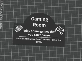 Gaming-Raumschild V2 / Gaming-Sign V2