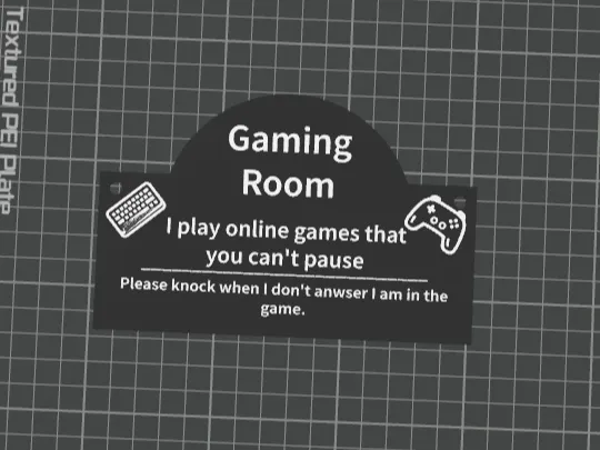 Gaming-Raumschild V2 / Gaming-Sign V2