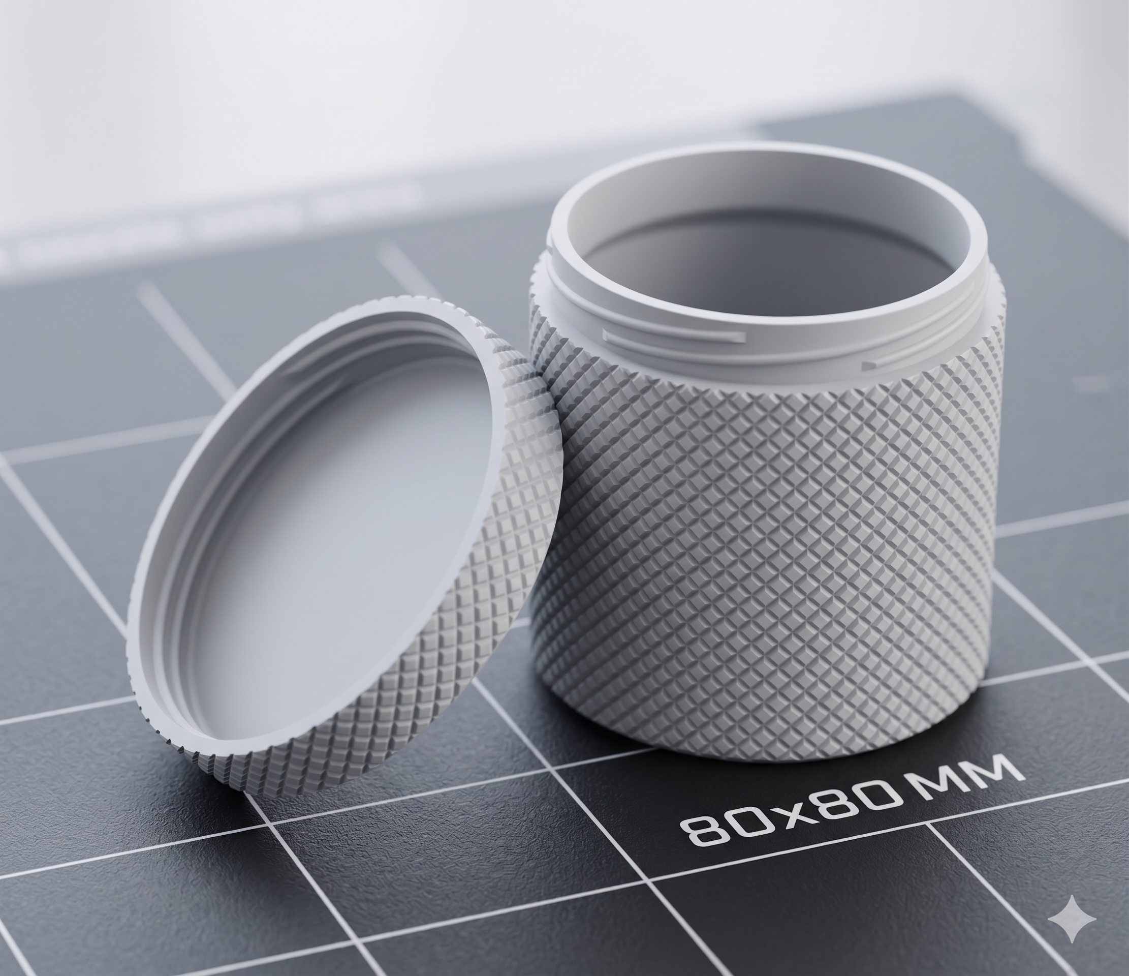 Miniatura 1 do modelo 3D Knurl Container