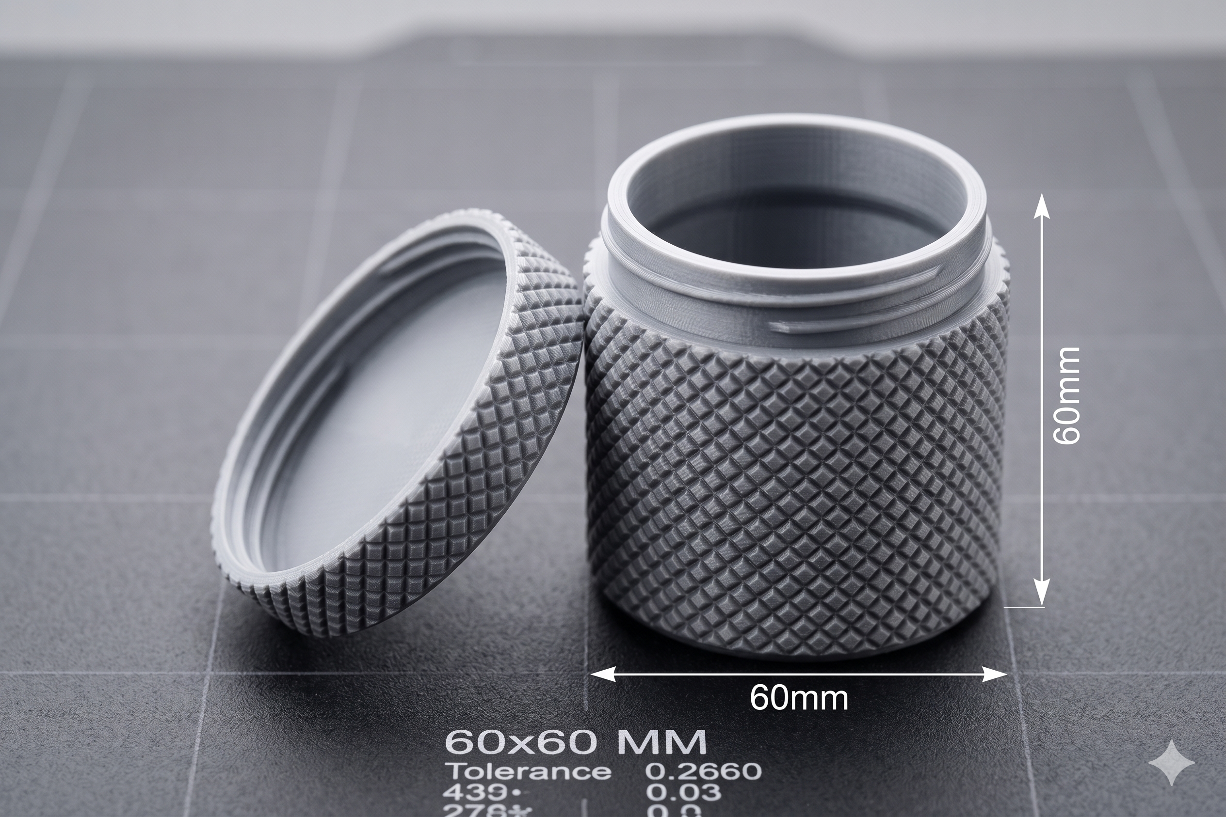 Miniatura 3 do modelo 3D Knurl Container