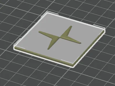 Polestar badge 47x49 (mm)
