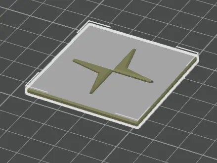 Polestar badge 47x49 (mm)