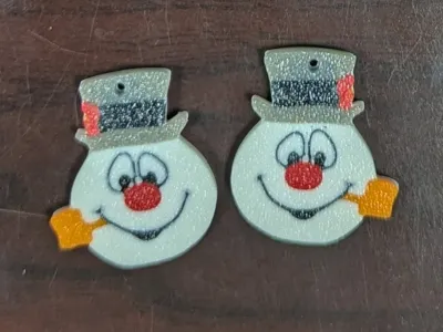 Frosty The Snowman Earrings