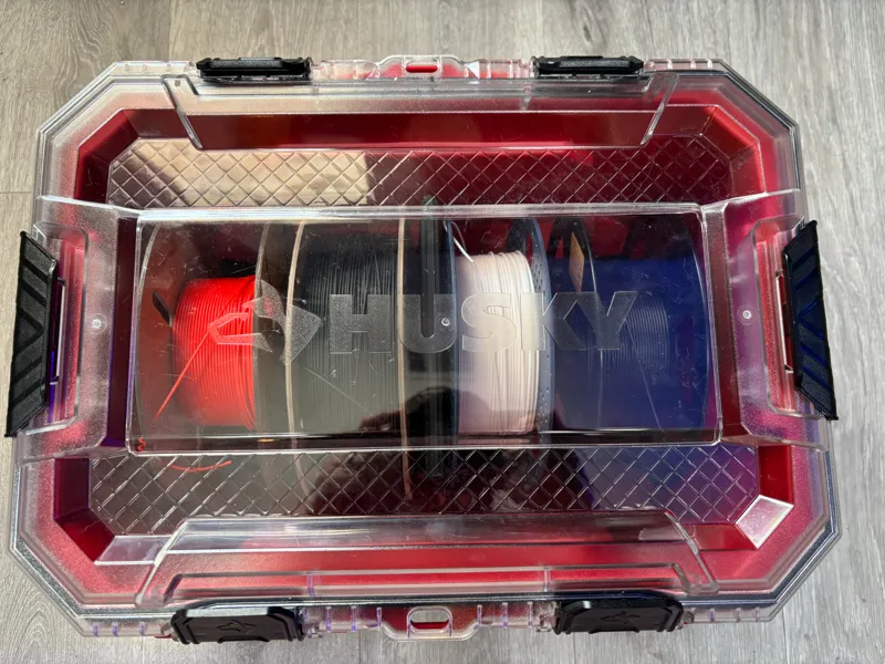 Husky Dry Box with rollers and desiccant holder 