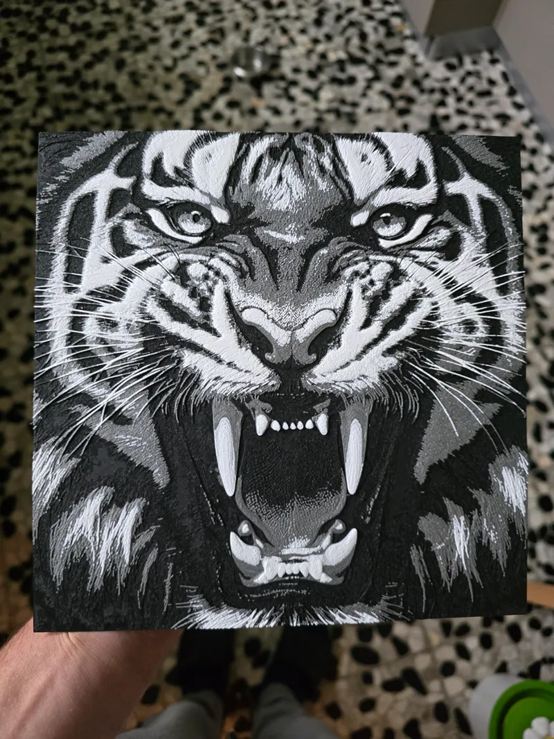 Tiger Close-up Hueforge
