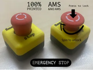 100% printed Emergency-Stop(works like a real one)