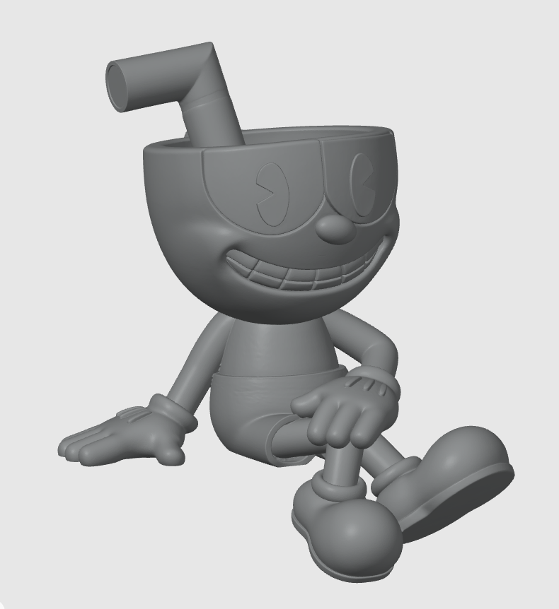 Miniatura 1 do modelo 3D Cuphead: Table Buddy Edition