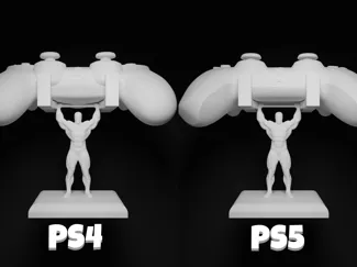 Bodybuilder Sculpture Controller Stand