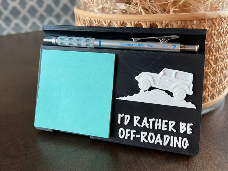Rather Be Off Roading Post It Note Holder