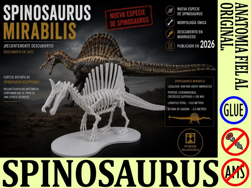 SPINOSAURUS MIRABILIS (PUZLE 3D)