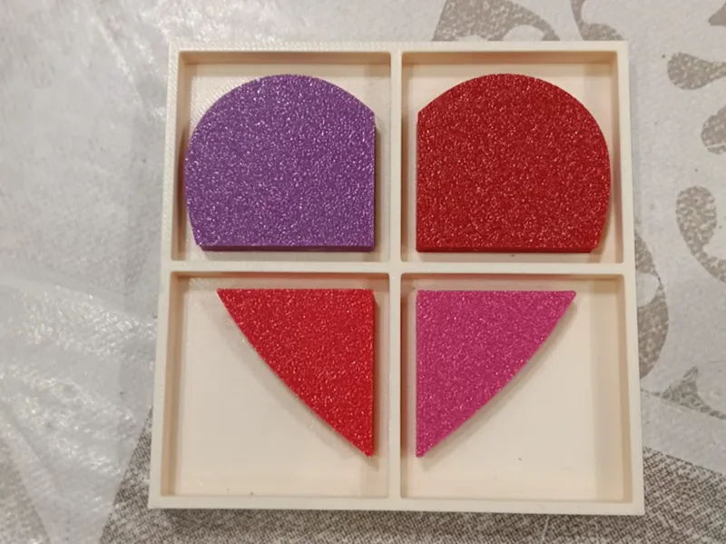 4/4 Valentine Heart - pop art - magnet