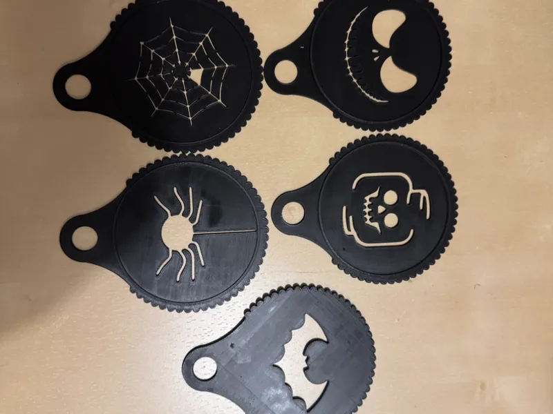 Plantillas para arte café latte (Halloween)