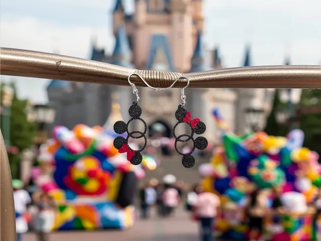 Infinity Mickey Mouse and Minnie earrings