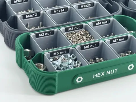 Parts Storage Stackable Box / Custom Nameplate view 4