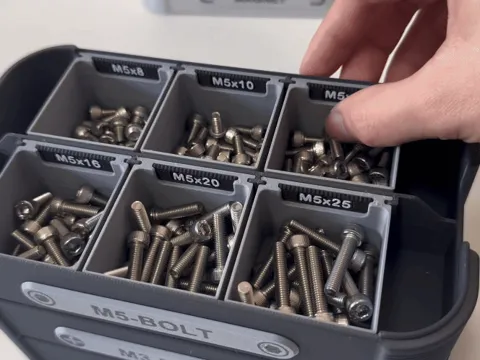 Parts Storage Stackable Box / Custom Nameplate view 3