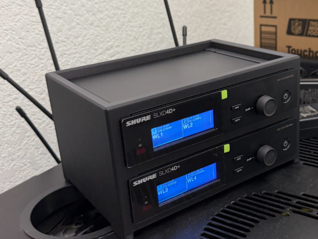 Shure SLXD4D+ Two Unit Rack