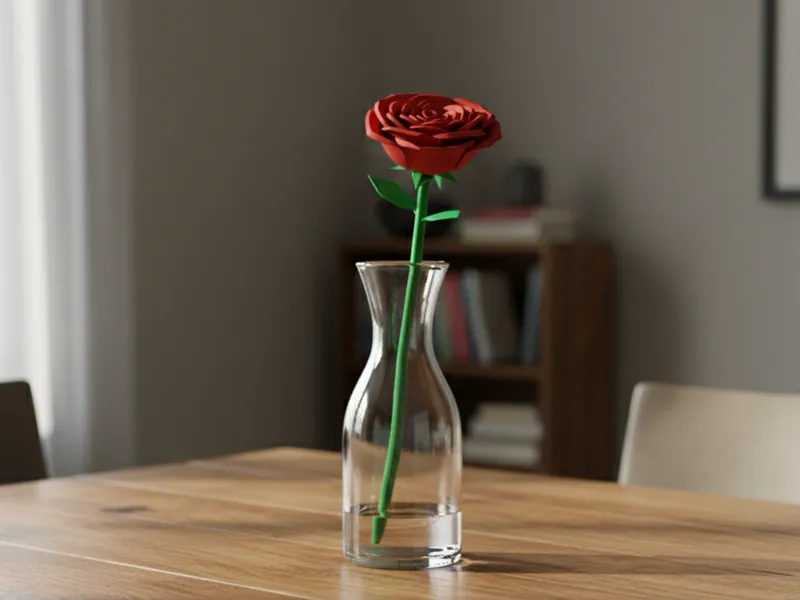ROSA STILIZZATA San VALENTINO NO AMS