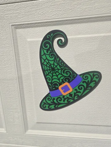 Adorno temático: Witch's Hat Garage Door Magnet — vista de referencia 3