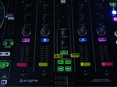 Personalised fader buttons for Denon DJ Prime 4
