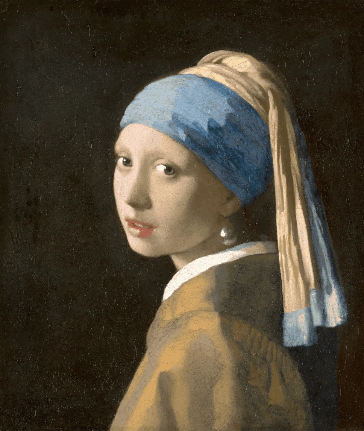"Girl with pearl earring" by Jan Vermeer view 2