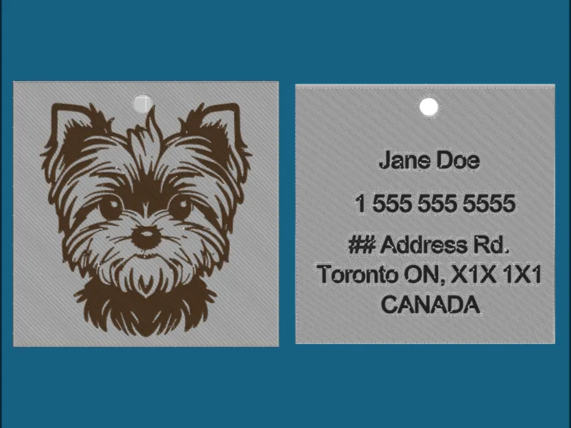 Luggage Tag Dog Name