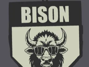 Bison Necklace Oversized Charm