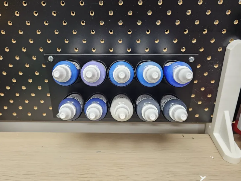 33mm Airbrush Paint pegboard rack