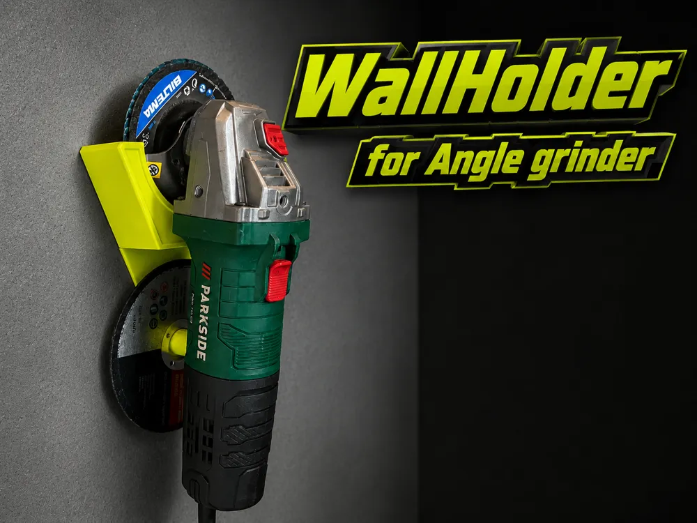 Soporte: WallHolder For angle grinder. Referencia del modelo original.