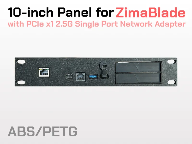 10 inch rack for ZimaBlade with PCIe 2.5G ports 