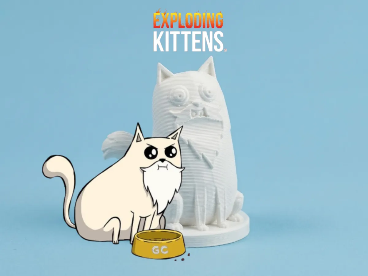 God Cat – Exploding Kittens - Free 3D Print Model - MakerWorld