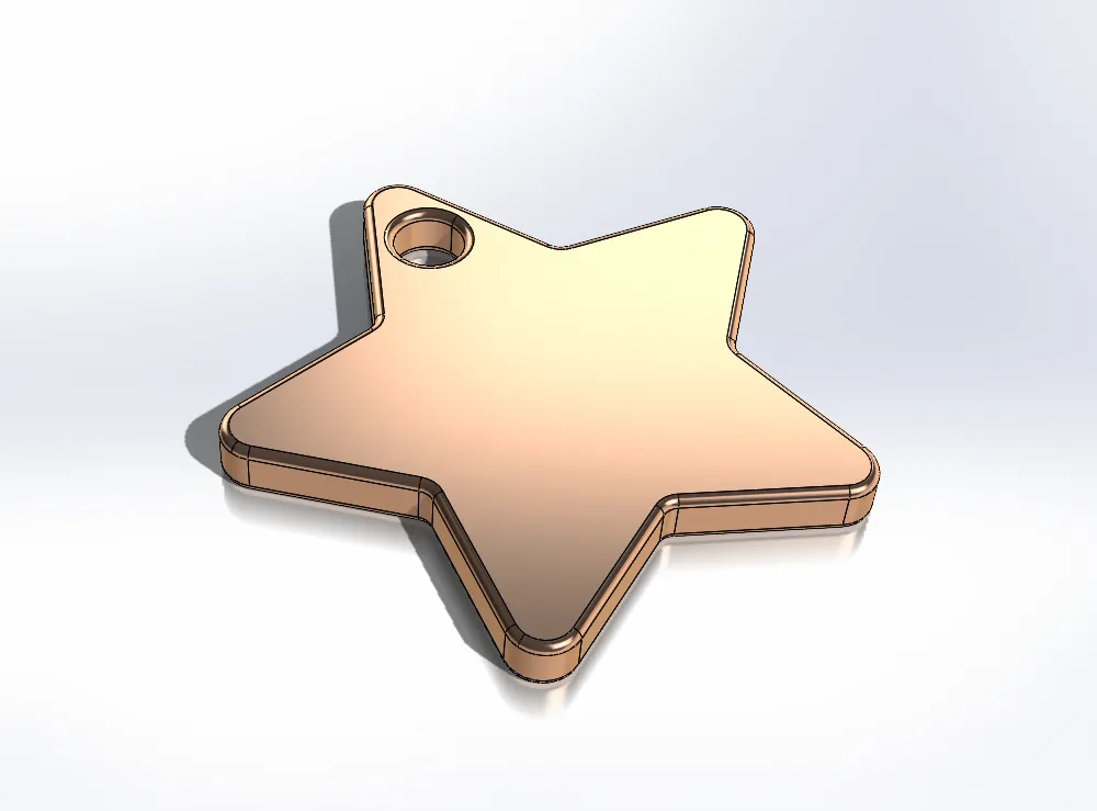Earring or Star keychain view 4